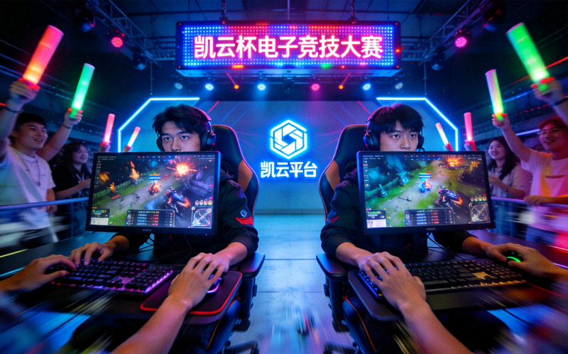凯云平台电子竞技赛事直播现场 - 选手激烈对战场景