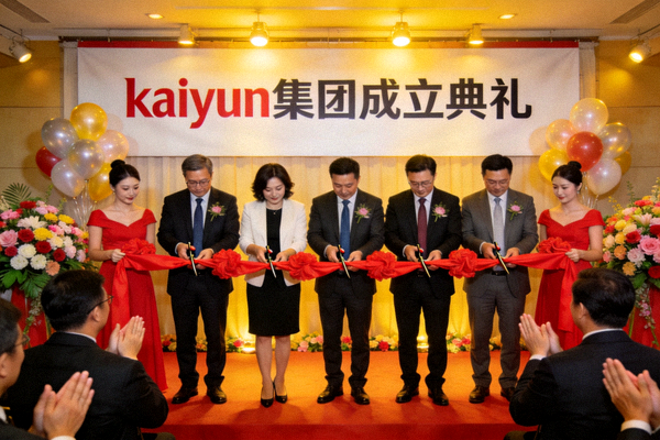 kaiyun集团成立典礼现场照片 - 嘉宾剪彩仪式
